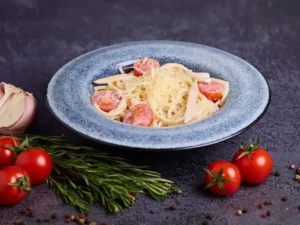 Спагетти с кальмарами